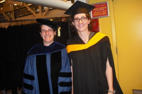 Dr. Melanie Martin and MSc in BioScience, Technology and Public Policy Alumna Kerrie Hayes
