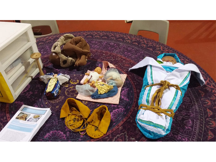 Repatriating Birth Project's table at a community health fair