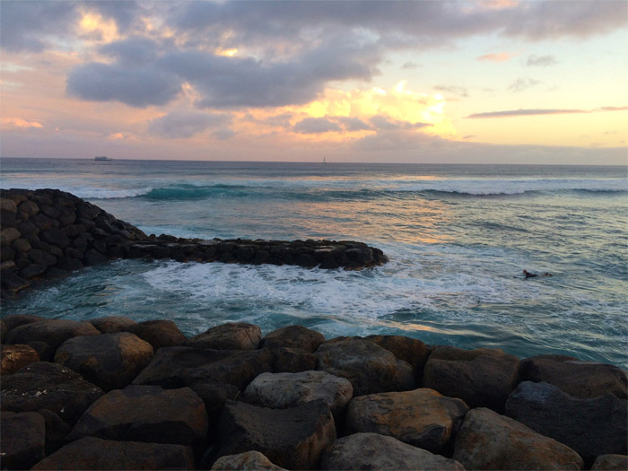 Hawai'ian coast line