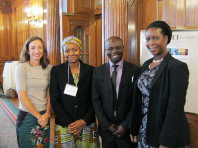 Left to Right: Claire Reid, Badriyya Yusuf, Douglas Baba, and Margaret Lewis-John