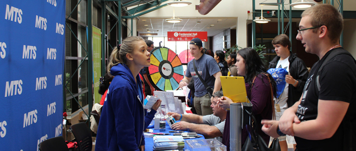 Students at both at Orientation