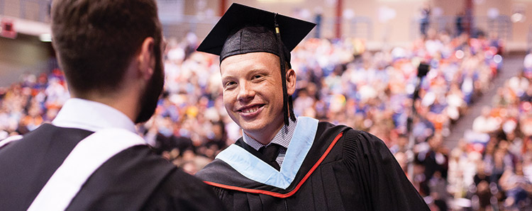 Graduate at UWinnipeg Convocation