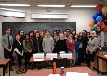 Dr. Wendy Josephson with her class