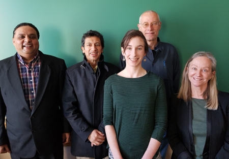 Natalie Bartmes with her thesis committee