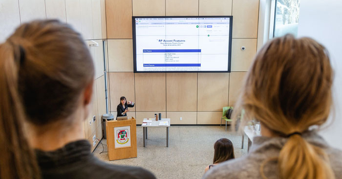 view from back of lecture theature