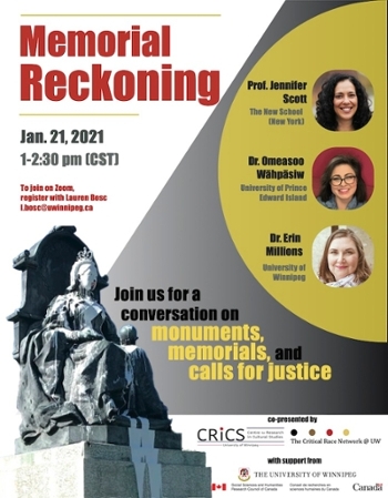 poster for Memorial Reckoning event
