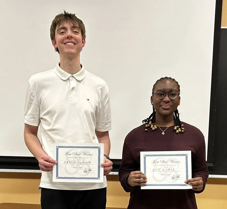 EALC students who won the 2026 MB Japanese Speech Contest
