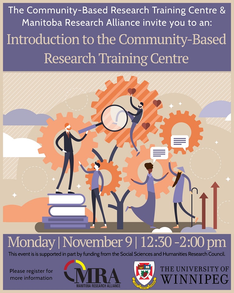 November 9th, 2020: Introduction to the Community-Based Research Training Centre. 12:30-2:00pm.
