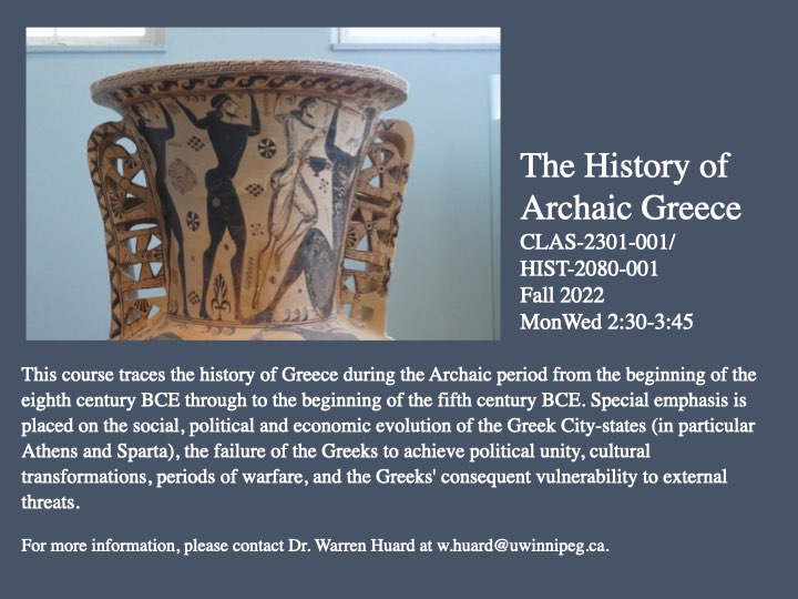 History of Archaic Greece Poster