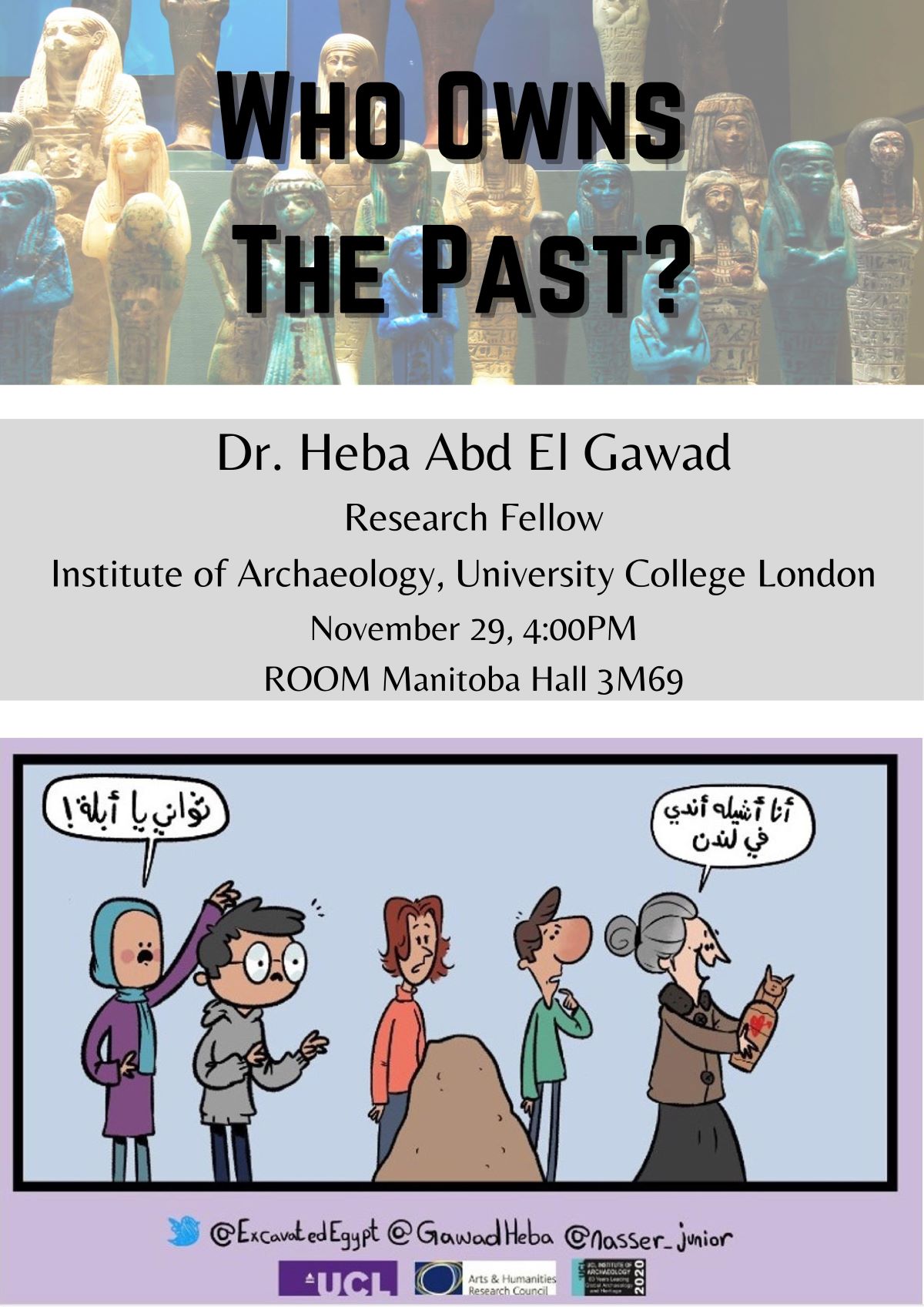 promo poster for Dr. Abd El Gawad's talk
