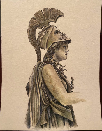 Roman painting by Caitlin Mostoway-Parker