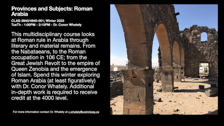 Course description for Roman Arabia