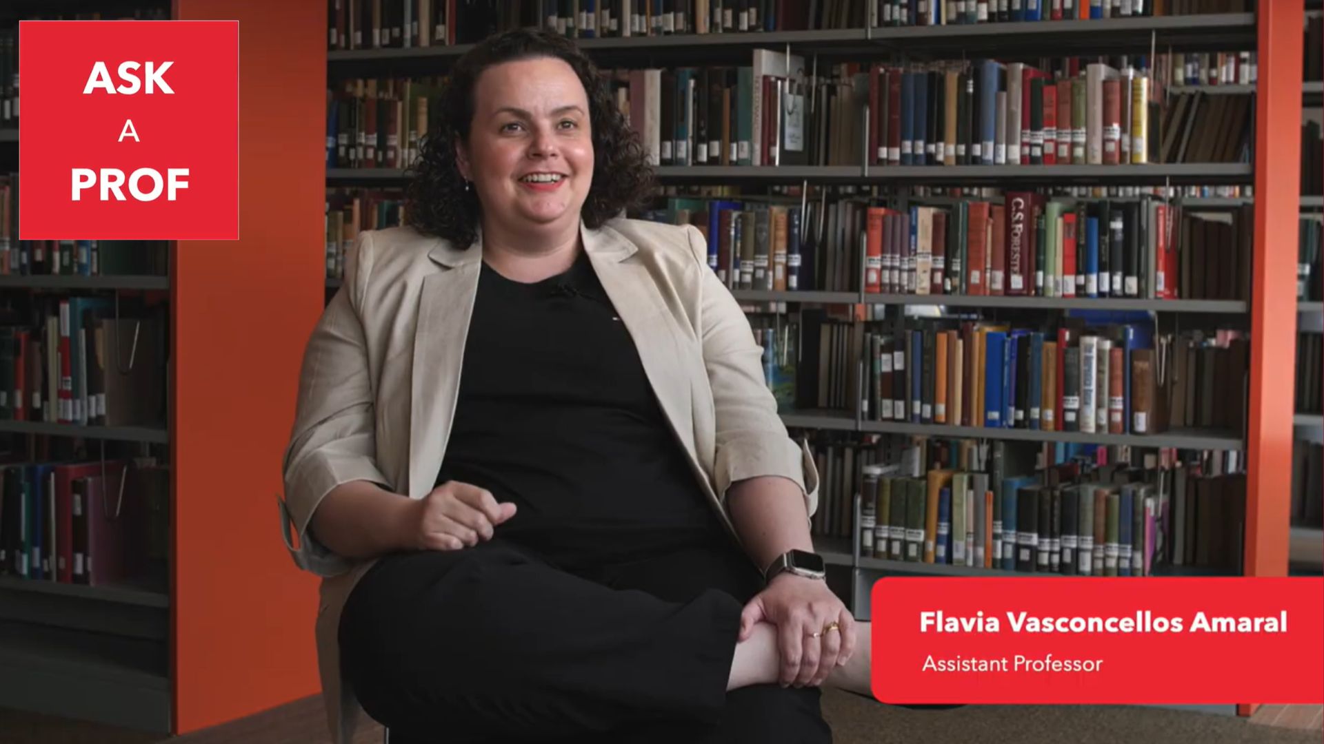 Ask a Prof: Dr. Flavia Vasconcellos Amaral speaking about Classics