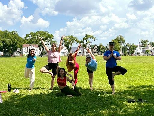 Outdoor yoga