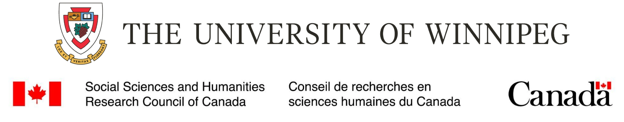 The University of Winnipeg and Canada Social Sciences and Humanities logos