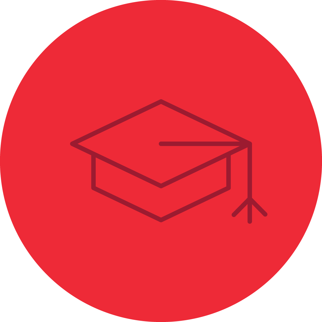 Information for Graduating Students – Image shows a graduation cap