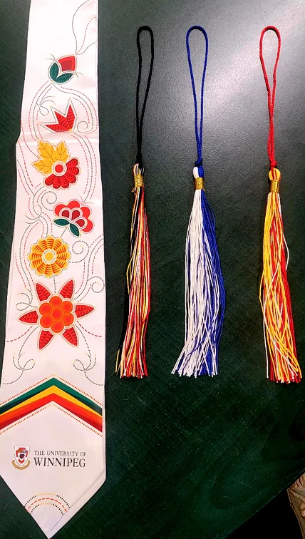 Indigenous stole and tassles