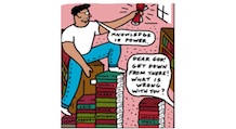 Excerpt from "School Daze" comic, Jamie Michaels, illustrated by Keegan Steele