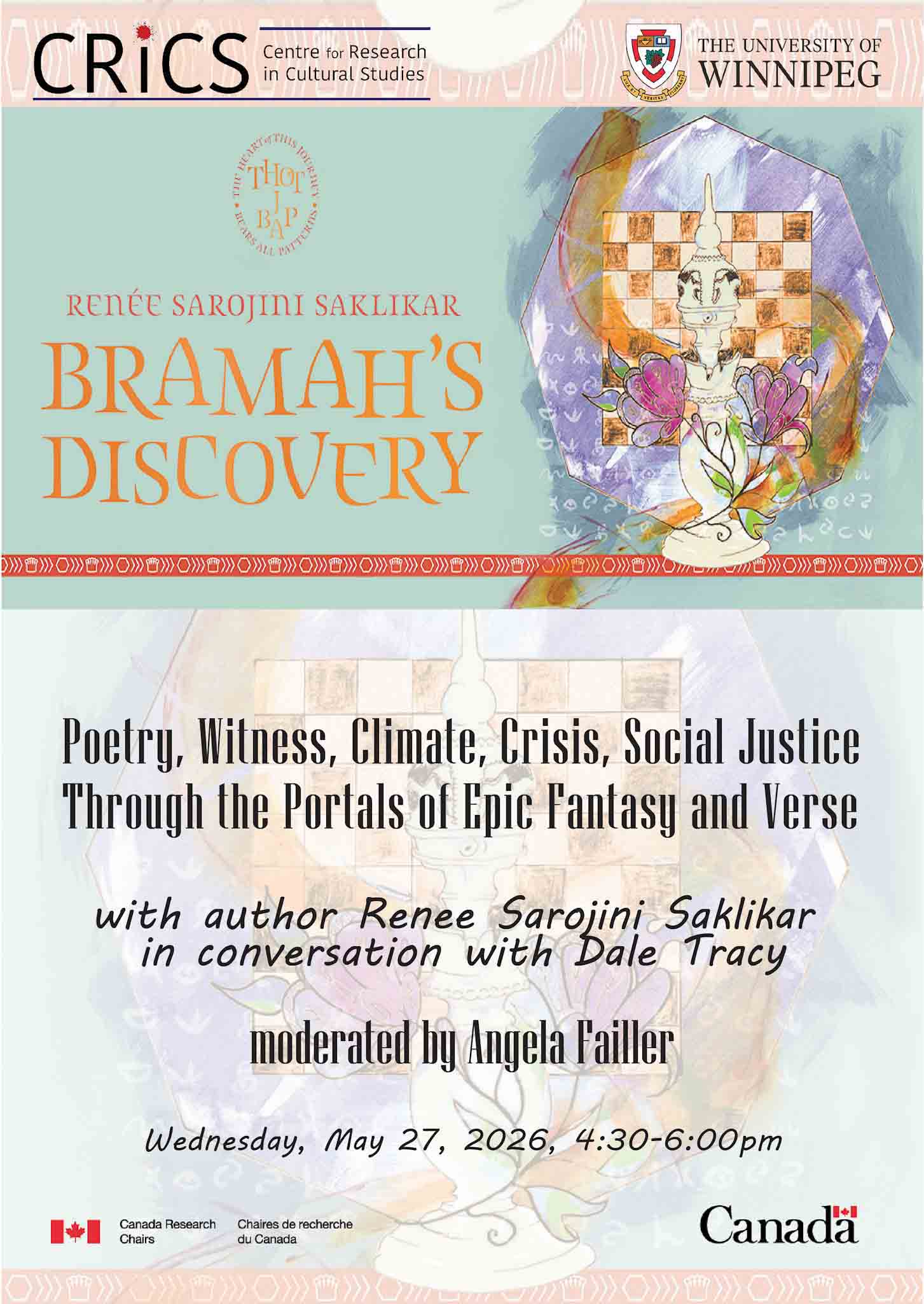 Renée Sarojini Saklikar Bramah's Discovery poster