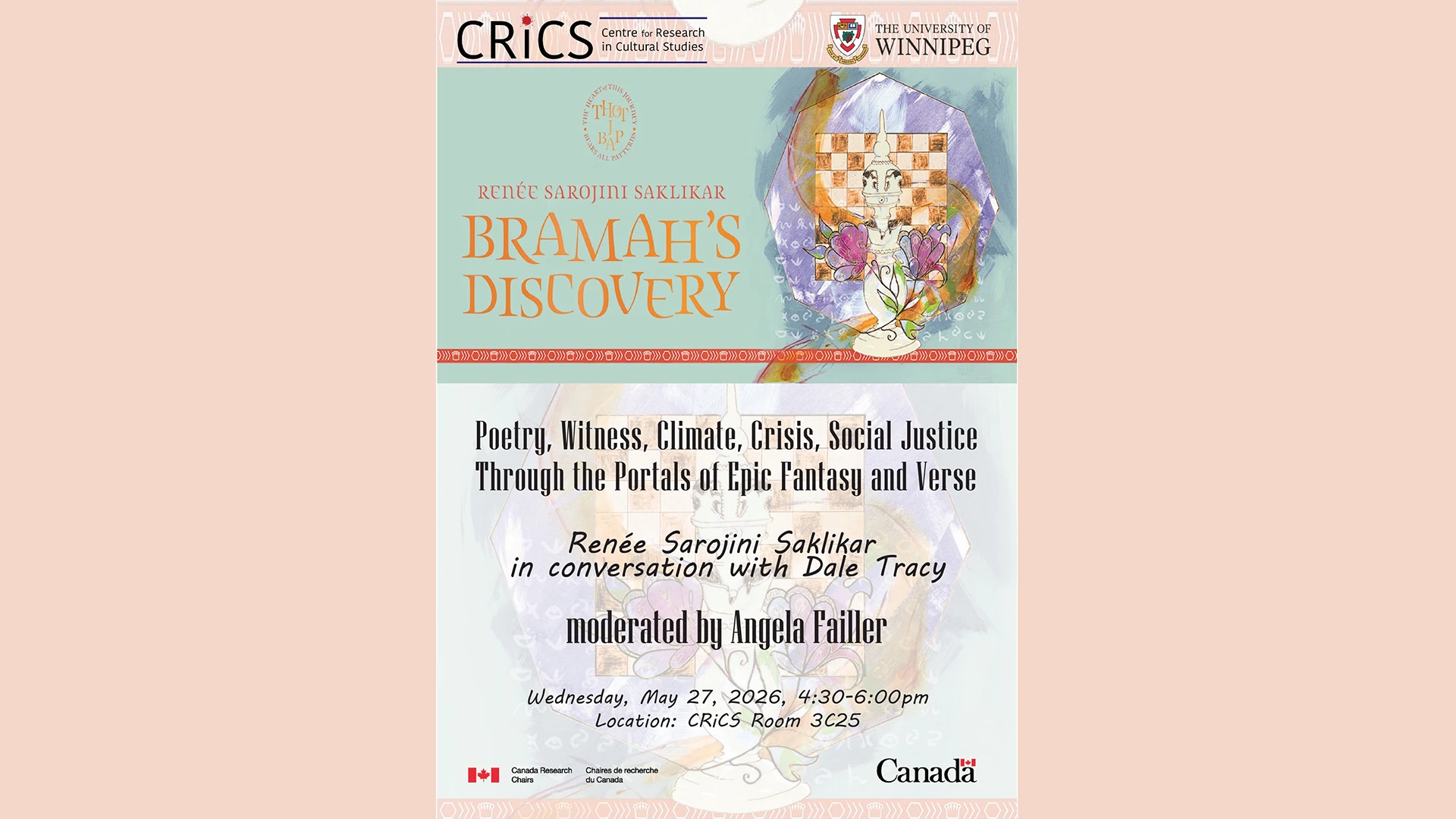 Renée Sarojini Saklikar's Bramah's Discovery Poster