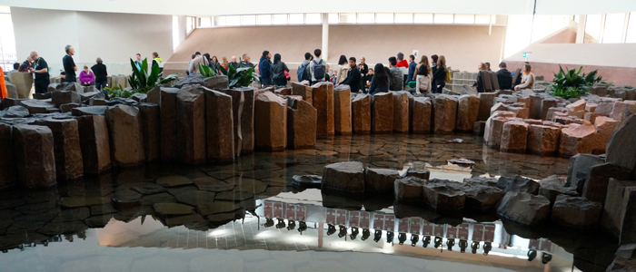 Photo of the Garden of Contemplation at the CMHR