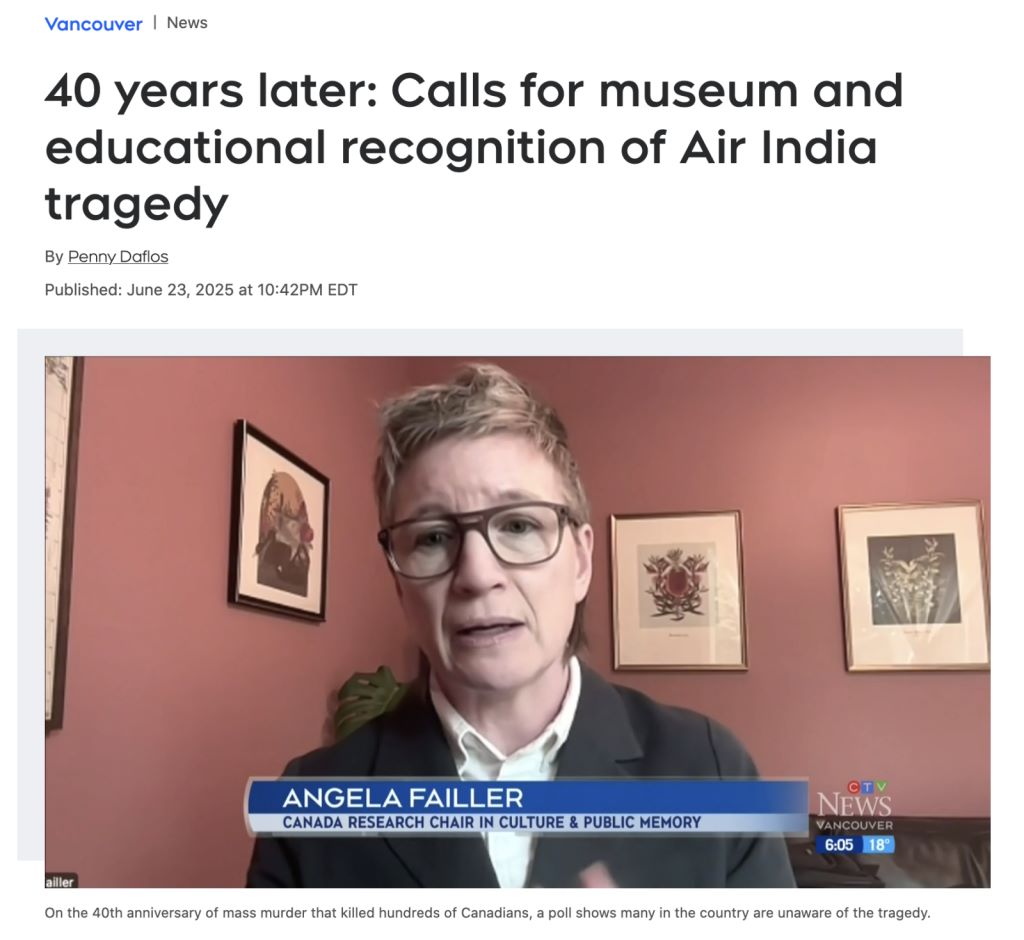 Dr. Angela Failler speaking on CTV news segment