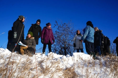 CSRG members tour Shoal Lake 40's "living museum" (photo credit: Karen Sharma)