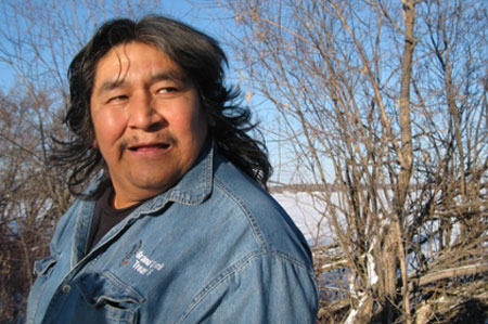 Stewart Redsky, Curator of Shoal Lake 40's Museum of Canadian Human Rights Violations (photo credit: Angela Failler)