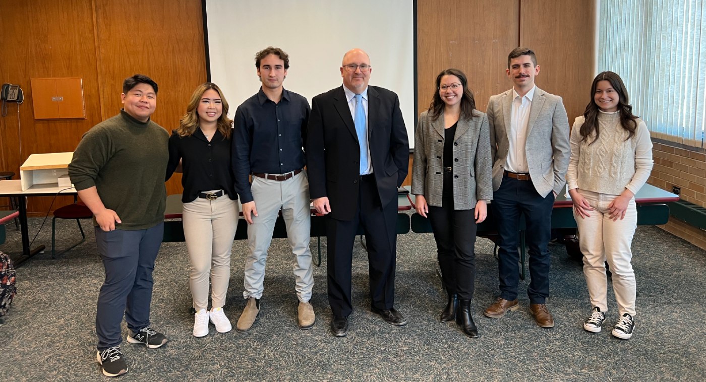 Criminal Justice students at the Criminal Justice Law School Panel