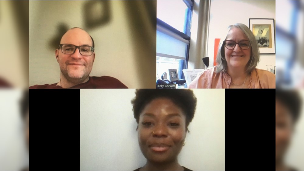 Zoom meeting snapshot from student exam