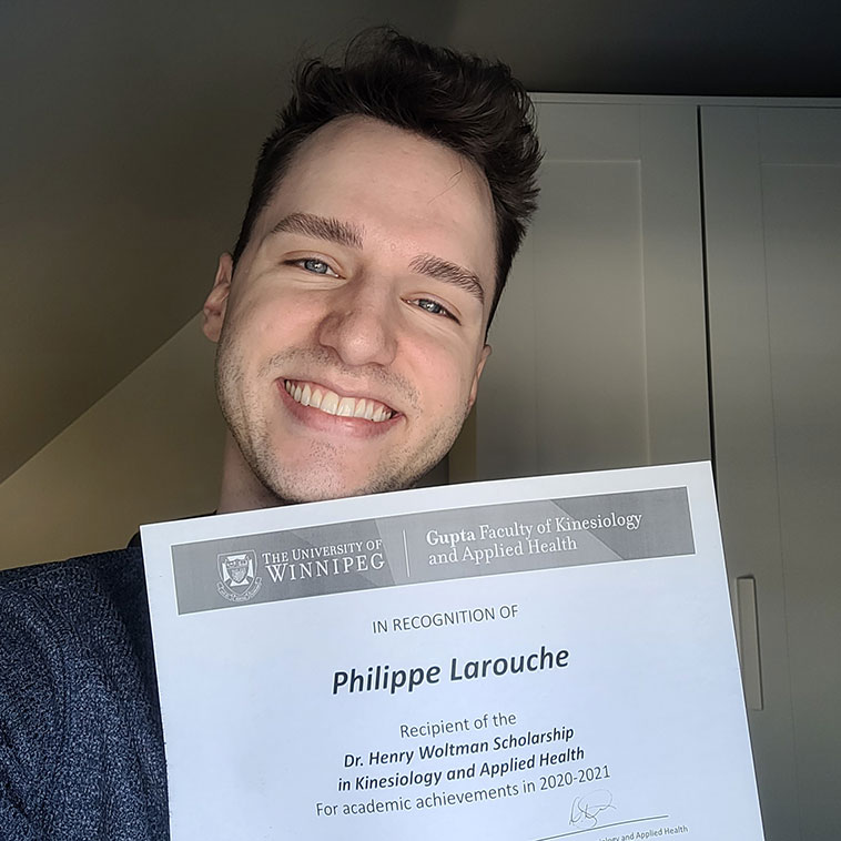 Dr. Henry Woltman Scholarship Winner - Philippe Larouche