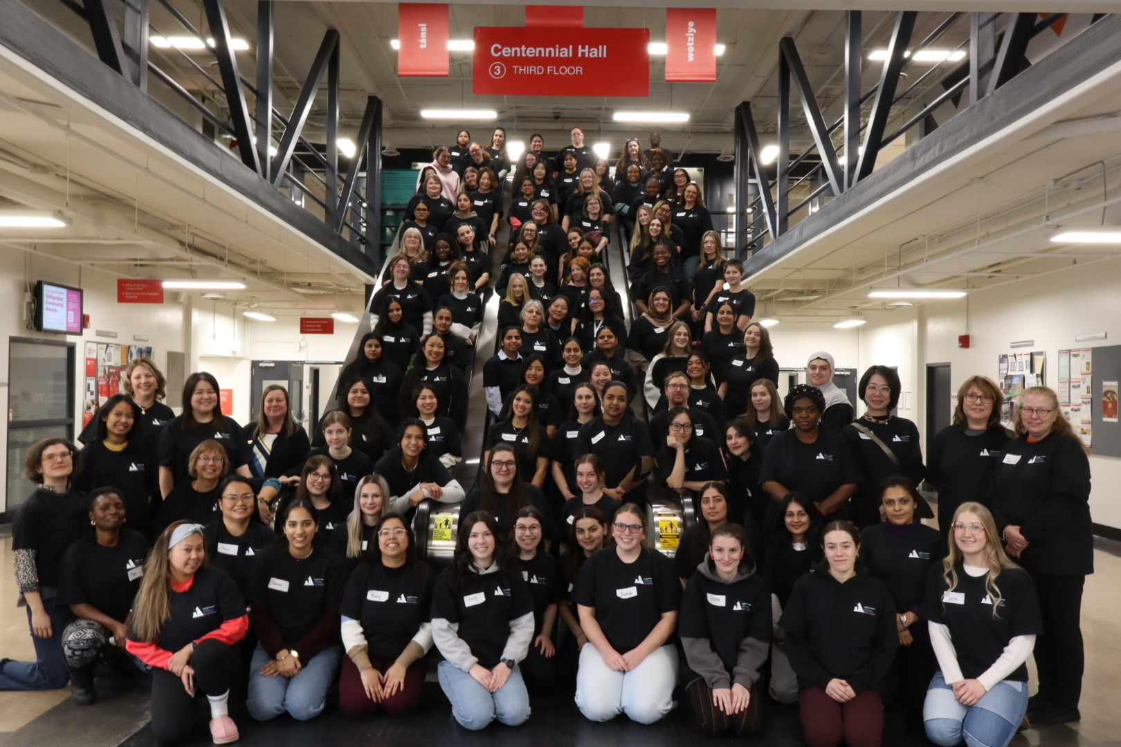 Group photo in Centennial Hall