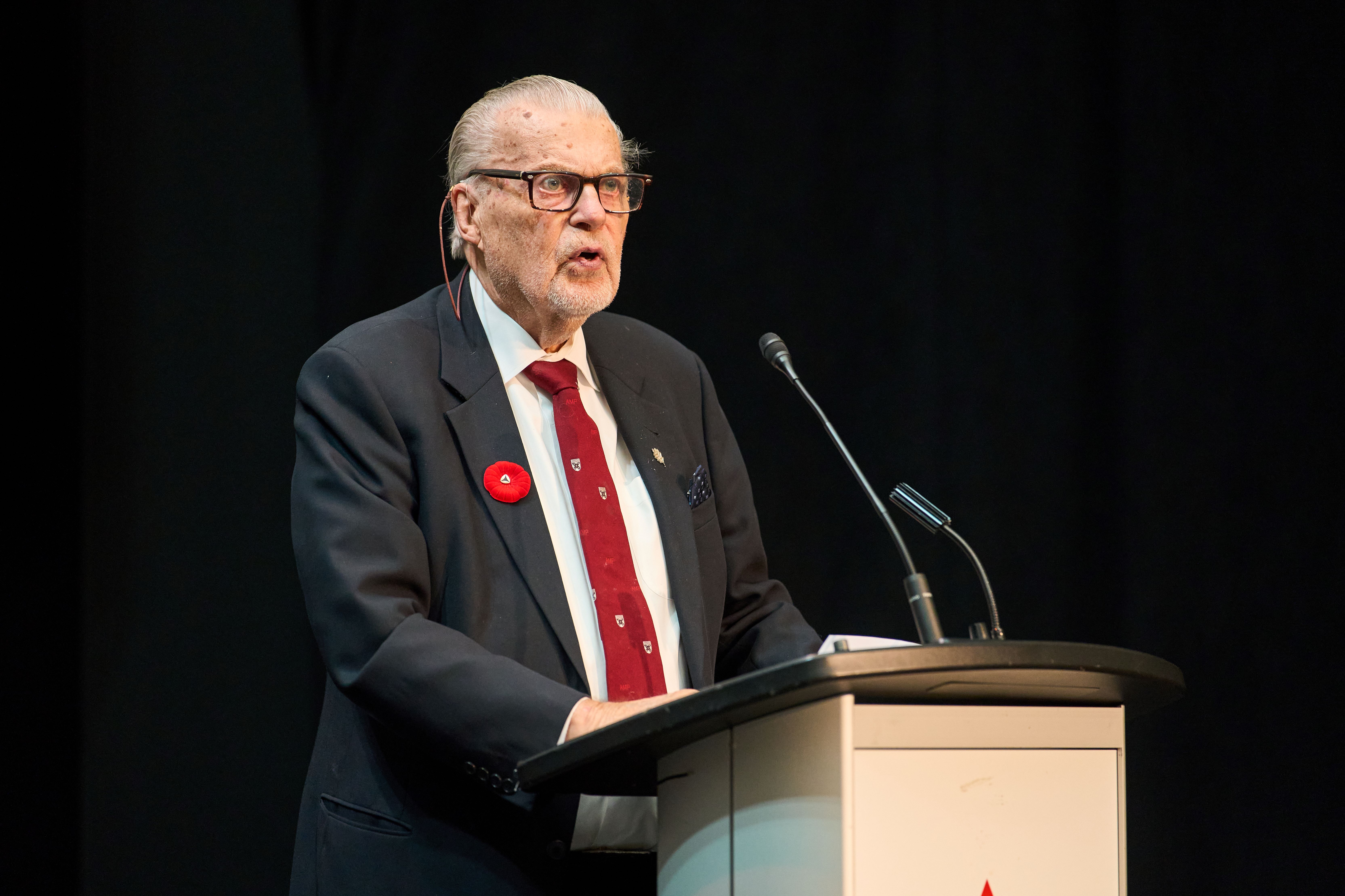 Joe Martin Giving a speech