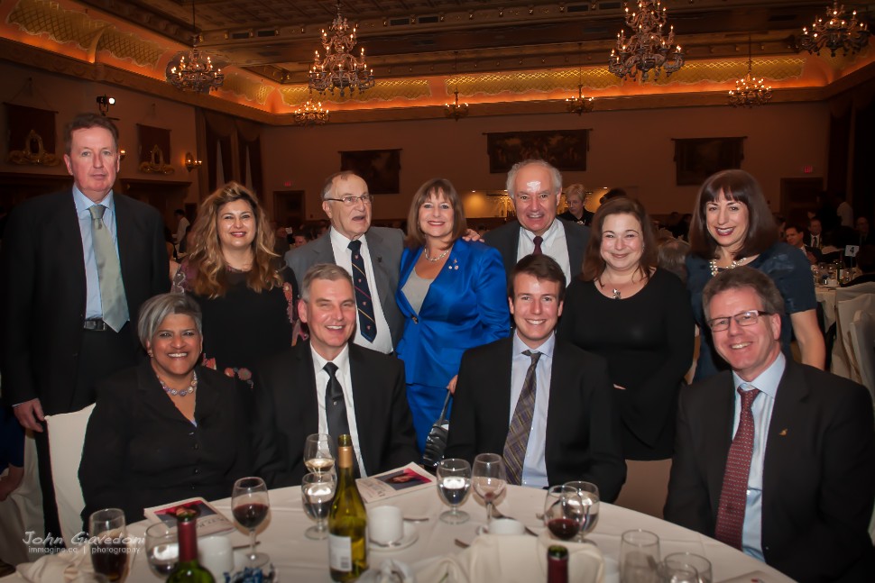 Duff Roblin Award Dinner attendees seated around table