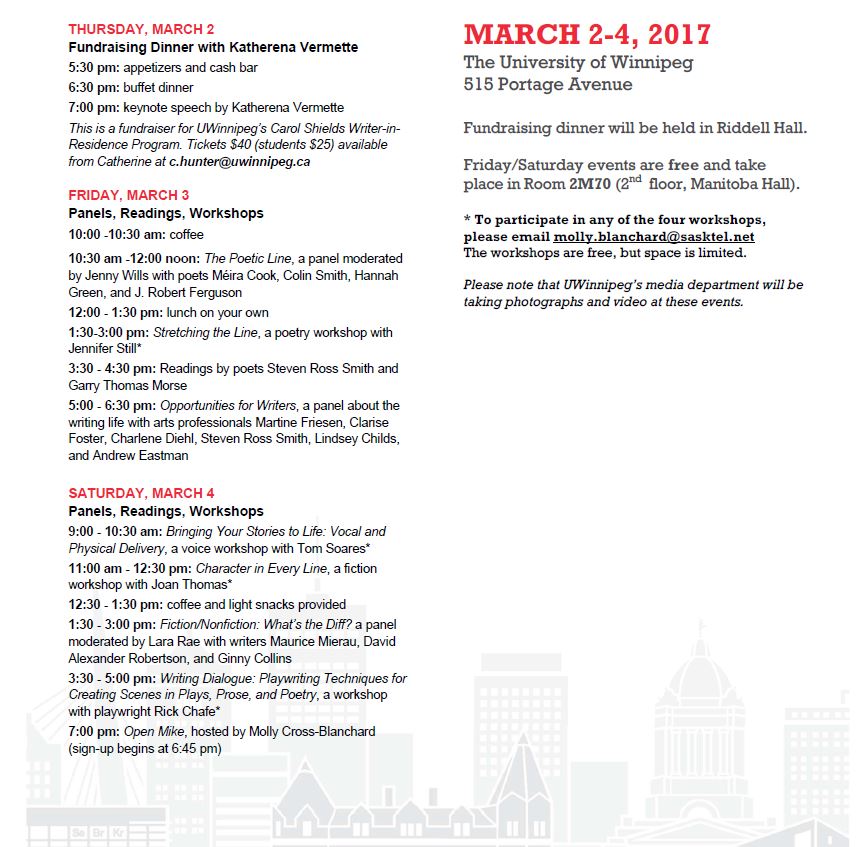 Manitoba writers' guild picture