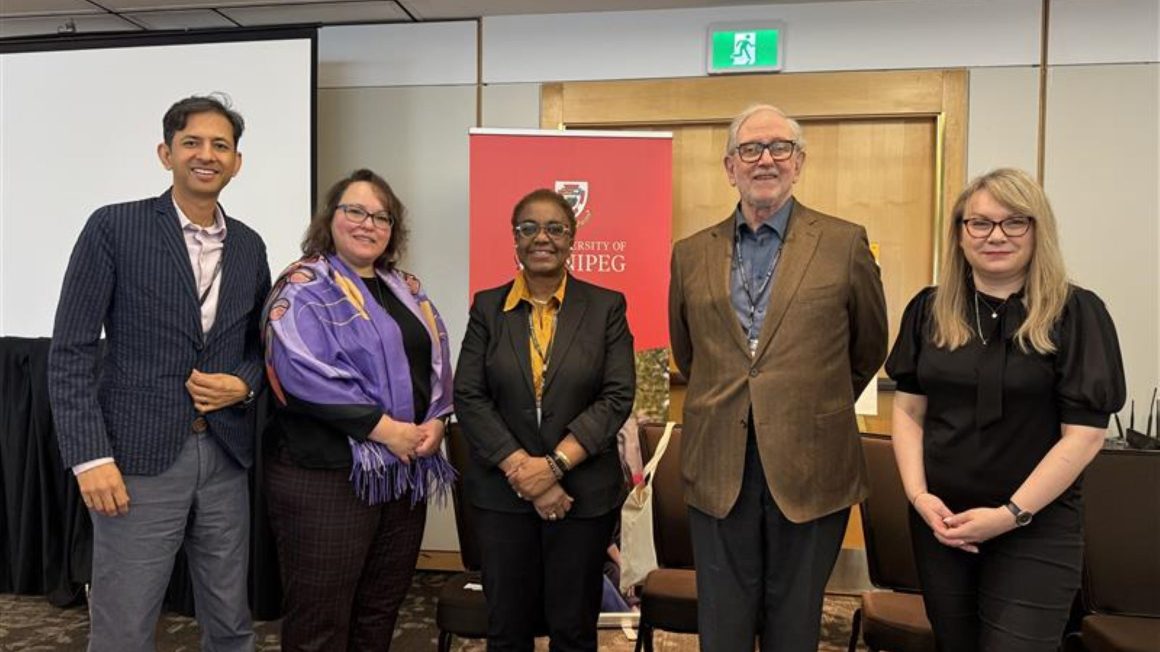 Photo of Dr. Jitendra Paliwal, Dr. Anglea Jaime, Dr. Melinda Smith, Neil Gold, and Dr. Pavlina Radia