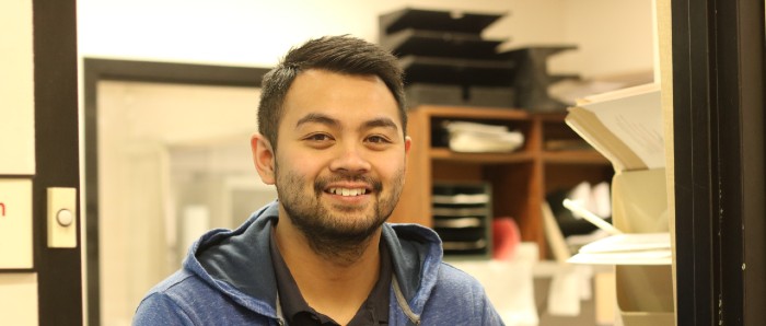 Kevin Yumul, Mail Room Coordinator.