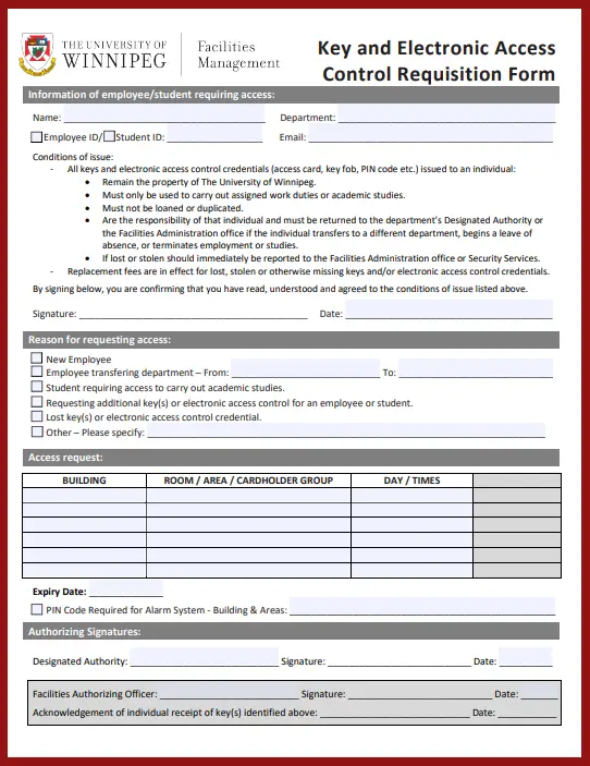 Key ad Electronic Control Requisition Form PDF