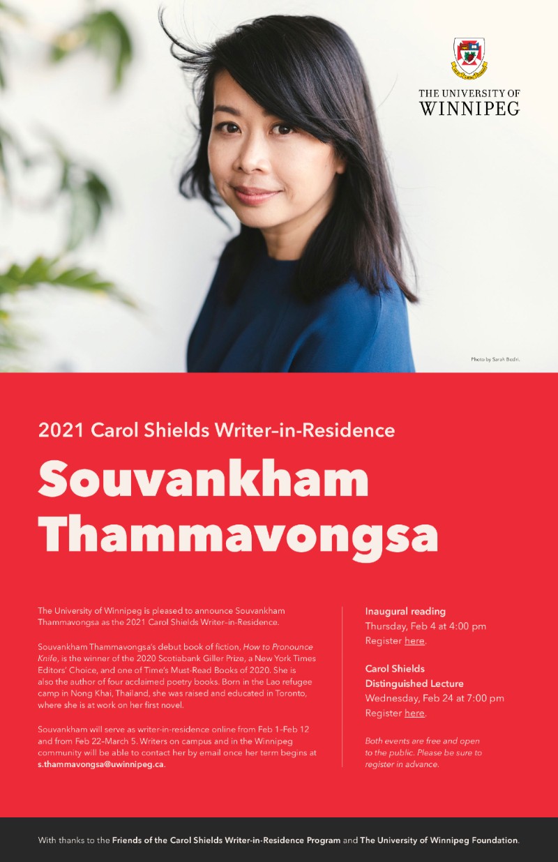 2020 Carol Shields Souvankham Thammavongsa