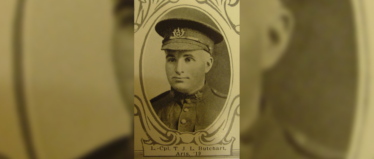 Private Butchart sepia photo 1917