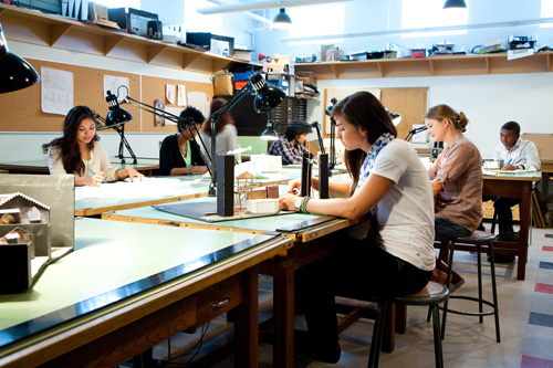 Students in a lab