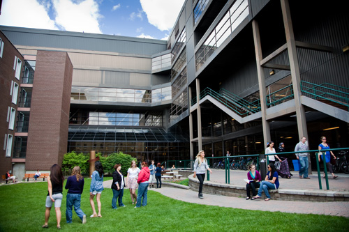 Students in the Quad