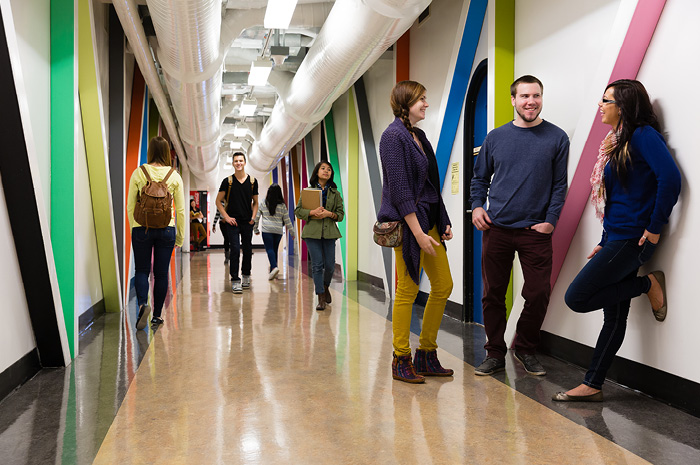 Centennial Hall's walkway that takes you to the Duckworth Centre