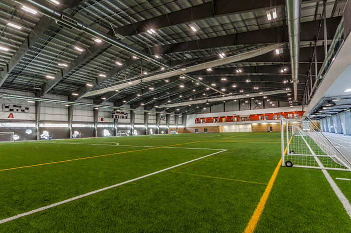 Axworthy Health and RecPlex indoor field.