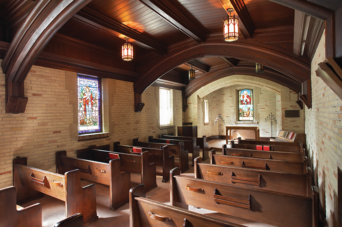 Inside the beautiful Byrce Chapel.