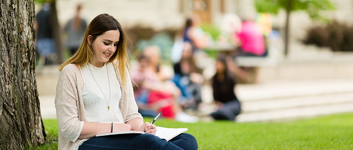 Student in archives