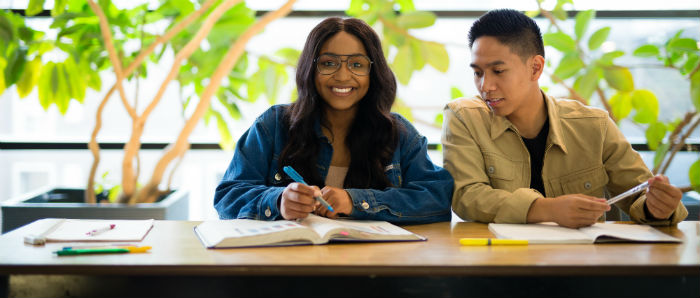 Students studying, ©UWinnipeg