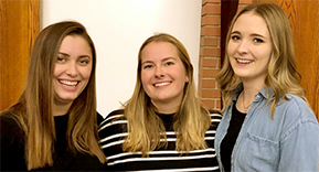 Catherine Goltz, Madelynn Perry and Izabella 
