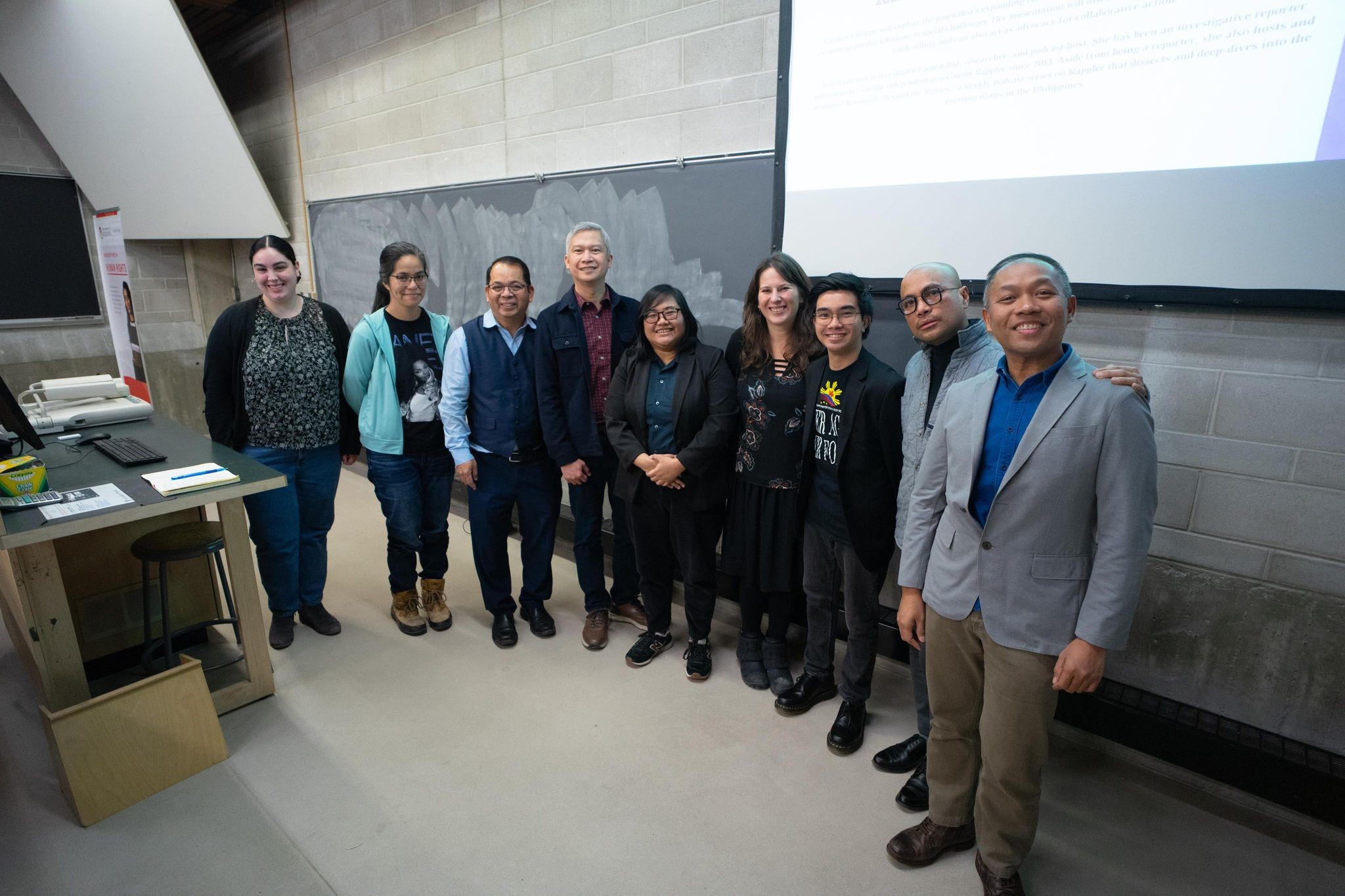 Group photo of lecture attendees