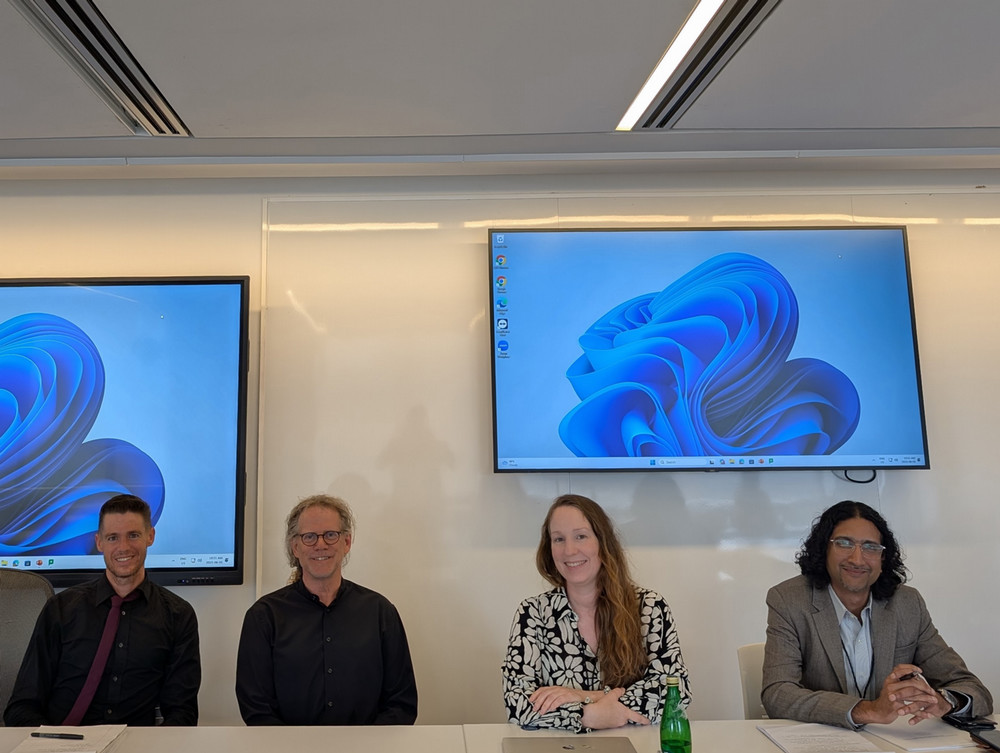 From right to left: Dr. Matthew Hamilton, Dr. Lloyd Kornelsen, Dr. Kristi Kenyon, and Dr. Saad Khan